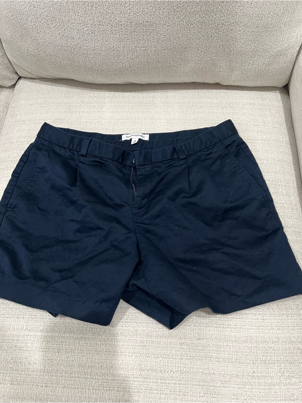 Banana Republic Classic Women's Navy Cotton Blend Shorts